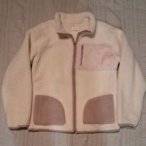 Cat & Jack Cream and Tan Kids Puffer Jacket